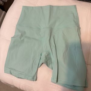 Teal workout shorts